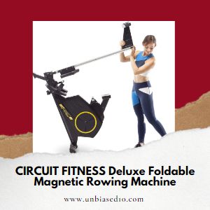 CIRCUIT FITNESS Deluxe Foldable Magnetic Rowing Machine