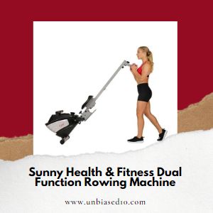 Sunny Health & Fitness Dual Function Rowing Machine