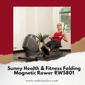 Sunny Health & Fitness Folding Magnetic Rower RW5801